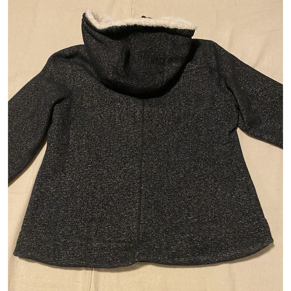 1 Madison Expedition Jacket Womens Large Black/Grey Sherpa Lined Hooded Coat - Picture 4 of 15
